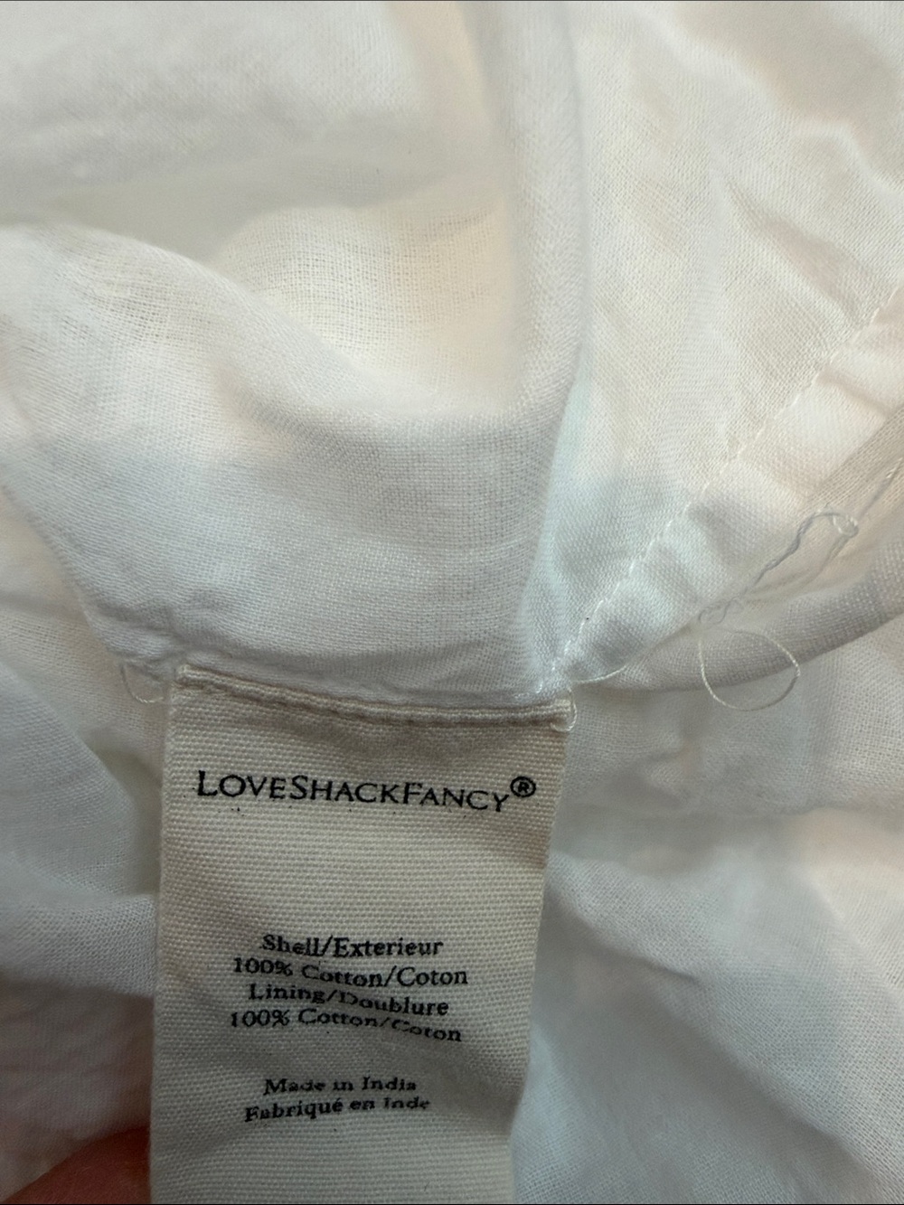 LoveShackFancy White Lace-Trim Maxi Dress - Picture 4 of 4